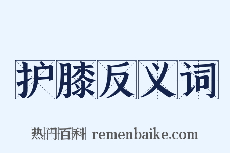 护膝反义词是什么意思的图片